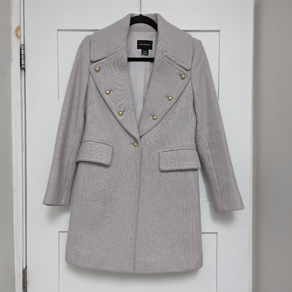 Club Monaco Woman’s Lavender Sogand Wool OverCoat - Picture 10 of 14